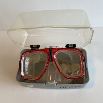 H2ODYSSEA Scuba Diving Mask Googles Tempered Glass Lens Adjustable Band w Case