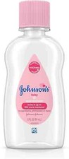 Johnson's Baby Oil 3 fl. oz, Hypoallergenic, Prevents Moisture Loss