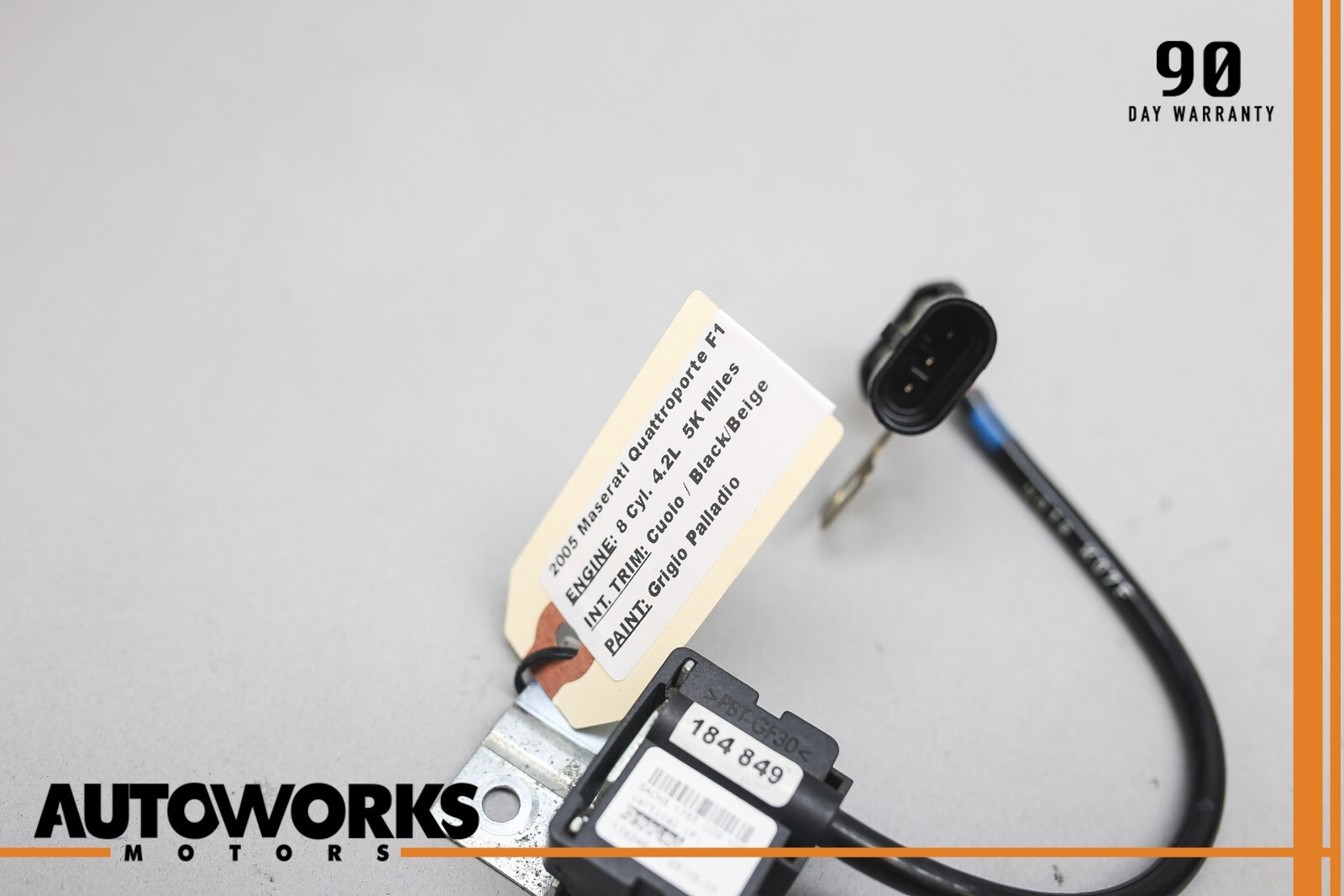 04-19 Maserati GranTurismo Quattroporte M139 Vertical Acceleration Sensor OEM