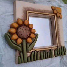 THUN SPECCHIO FORMA QUADRATA GIRASOLE SOLE FUORI PRODUZIONE SENZA SCATOLA ORIG.