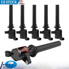 Heavy Duty Set of 6 Ignition Coil Pack For Ford Mazda Mercury Escape Freestyle