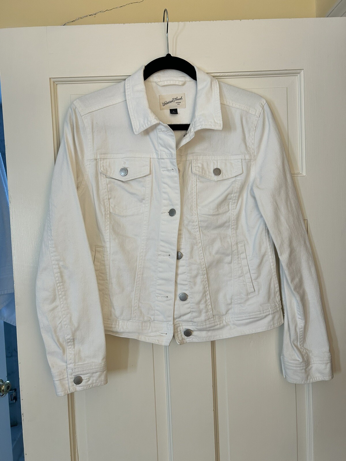 White denim jean jacket Universal Thread Size M W… - image 3