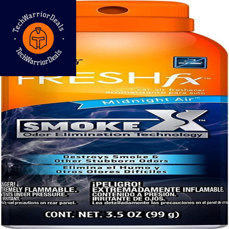 Armor All Fresh FX Smokex 3.5oz Spray Smoke Odor Eliminator Midnight