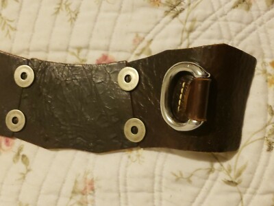 Brave Beltworks Women Brown Big Heavy Studed Weavy Leather  display picture 3