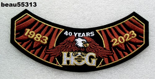 ⭐"NEW" 2023 HARLEY DAVIDSON OWNERS GROUP HOG H.O.G. VEST 40 YEARS PATCH