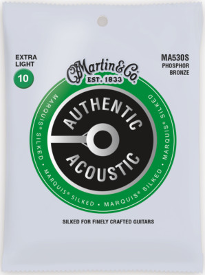 Martin Marquis Silked 10-47 Ex Light Phos Bronze Akustikgitarrensaiten MA530S