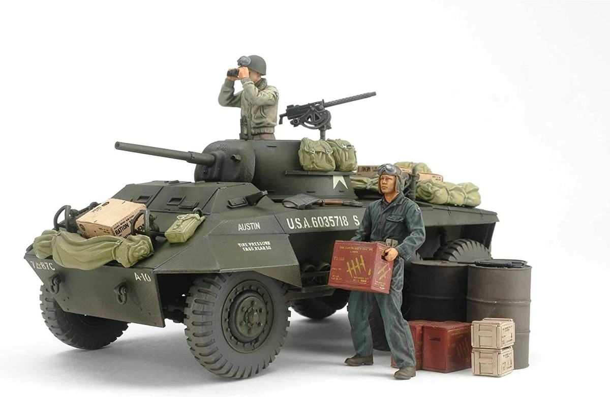 Tamiya 25196 U.S. M8 LIGHT ARMORED CAR “GREYHOUND” COMBAT PATROL  