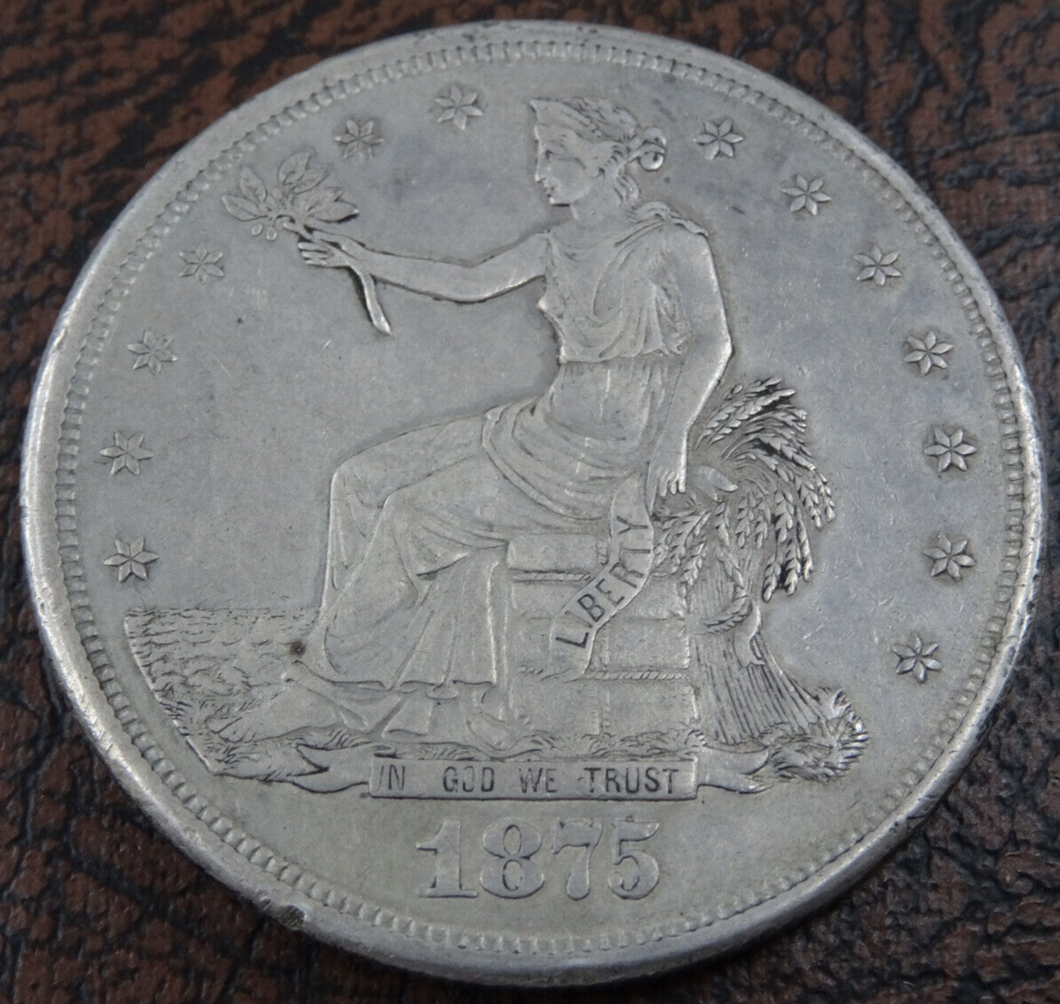 1875-S Trade Silver Dollar San Francisco 90% US Mint Coin