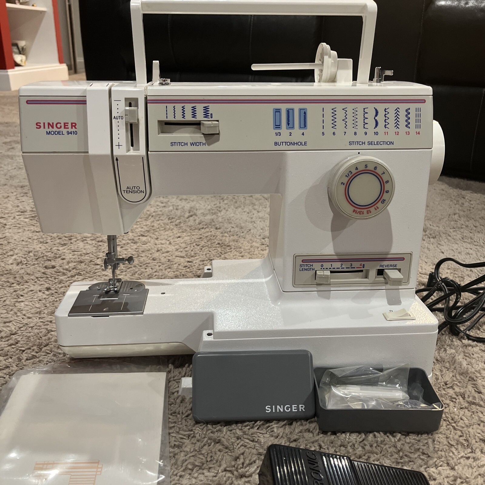 Heavy Duty Singer 9410 Sewing Machine Great Condition eBay