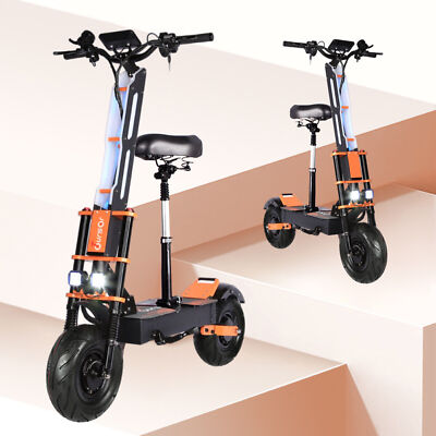 8000W Electric Scooter Adult 60V 38.8Ah E-Scooter 14in Road Tires With Seat New