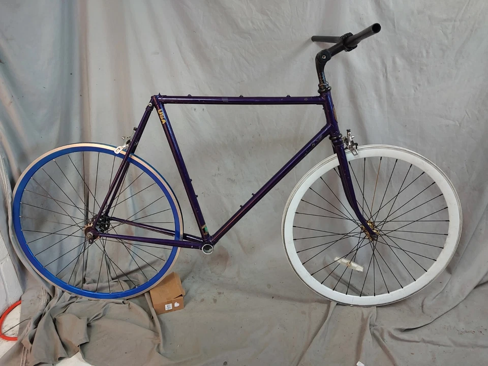 1987 Trek 560 Road Bike Large 56cm Reynolds Chromoly Steel Shimano 105 Purple US - Image 3 of 4