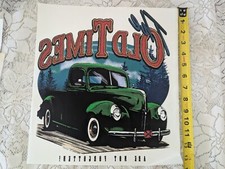 Vintage T-Shirt Transfer Iron On Graphic Old Times Not Forgotten Old Truck