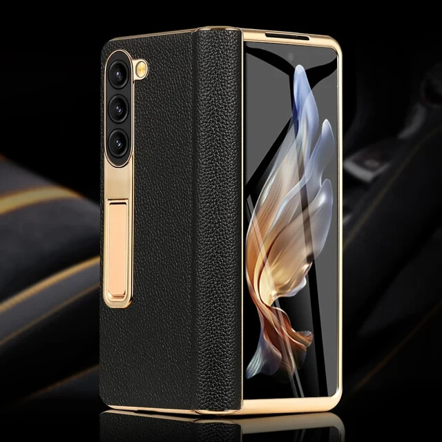 New Super Lightweight Genuine Leather Cover Case For Samsung Galaxy Z Fold 6-image