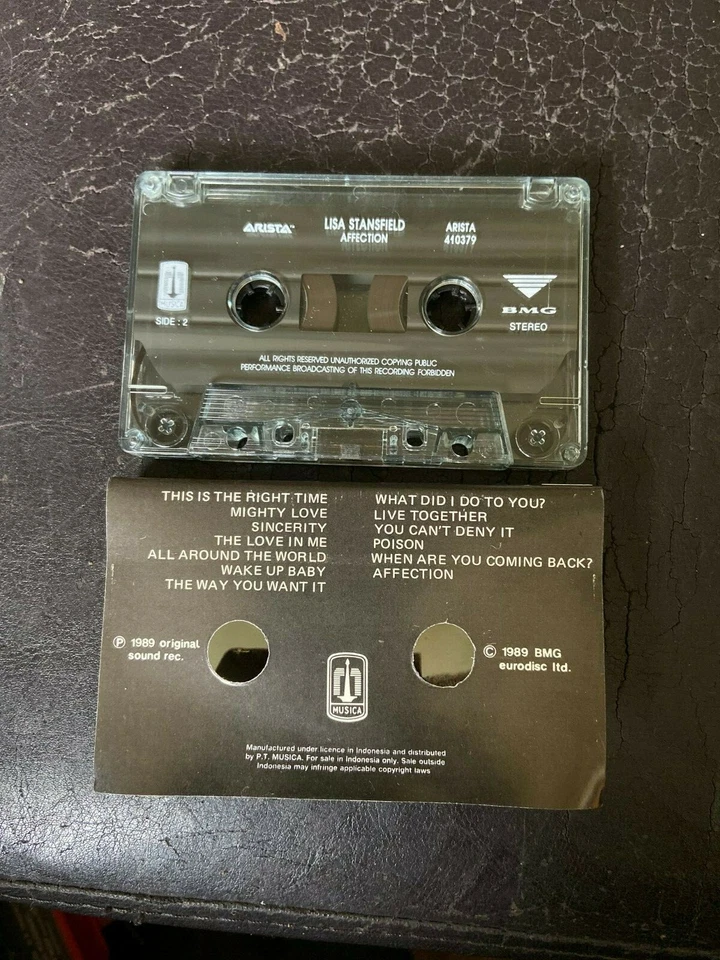 Cassette afectivo Lisa Stansfield BMG 1989 EN MUY BUENA CONDICIÓN R&B soul dance-pop nuevo jack swing Foto 4 de 4
