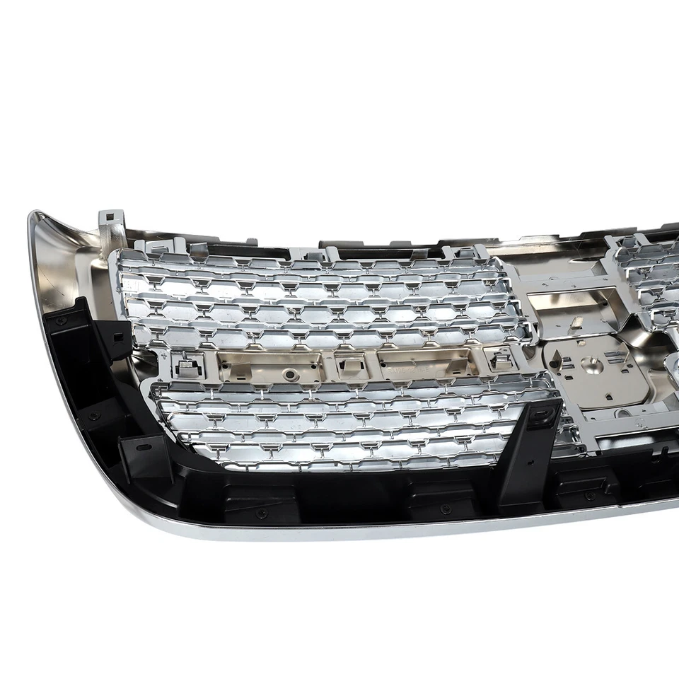 Laramie Style Front Upper Grille Chrome For 2013-2018 Dodge Ram 2500 HD 3500 HD - Image 4 of 4