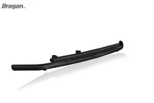 Double Spoiler Bar + Slim LEDs To Fit Isuzu D-Max Rodeo 2012 - 2016 Nudge BLACK