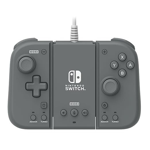 【美品】Nintendo Switch グレー・コントローラー(HORI) Hori Switch Split Pad Compact Attachment Set Slate Grey