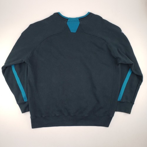 Vintage Reebok Jacksonville Jaguars Sweatshirt On Field Sideline 2XL XXL NFL Y2K - Picture 3 of 20