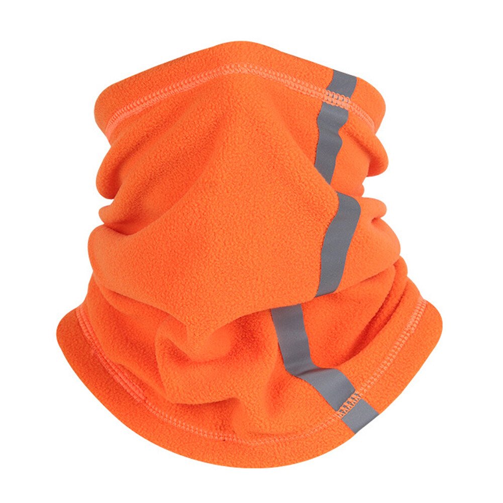 Outdoor Winter Warm Fleece Neck Scarf Reflective Skiing Neck Cover