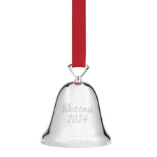 895958 2024 Annual Silverplate Christmas Tree Bell, Ornaments