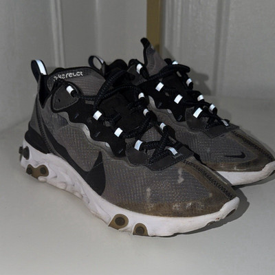 Nike React Element 87 Anthracite Black White AQ1090-001 Men's Sneaker 2018