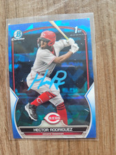 Hector Rodriguez Signed 2023 1st Bowman Sapphire Baseball Card #BCP-95 Reds