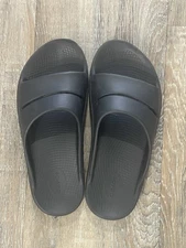 Oofos Unisex Ooahh Black Slip On Slide Sandals Size US M 10 W 12