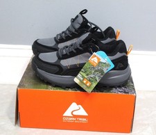 Ozark Trail Mens Waterproof Shoes Hiking Black/Grey - Size 6 - NEW IN BOX