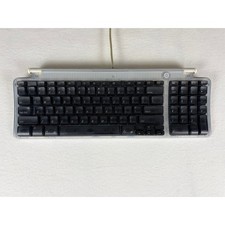Vintage Apple iMac G3 Keyboard M2452 USB Wired Bondi Blue Graphite Transparent