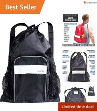 Ultimate Mesh Swim Beach Bag with Wet/Dry Compartments