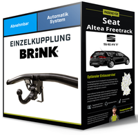 Abnehmbare AnhäNgerkupplung FüR Seat Altea Freetrack 06- Typ 5P5/5P8 Brink NEU