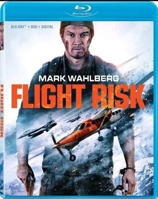 Flight Risk Blu Ray + DVD Very Good Ex Library Ships Free Mark Wahlberg