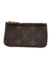LOUIS VUITTON Pochette Cle Monogram Canvas PVC Brown Men's