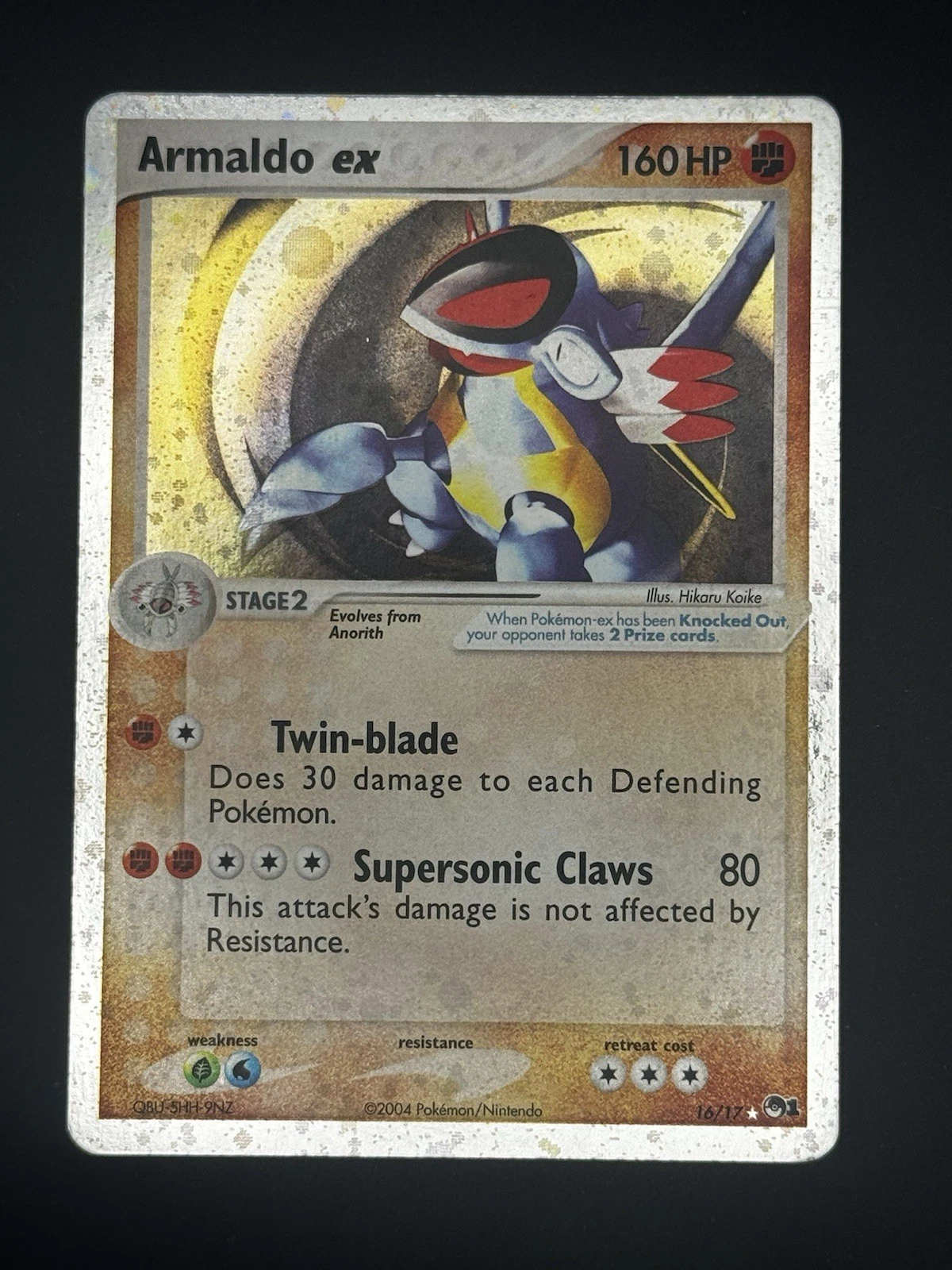 Pokemon - Armaldo ex - 16/17 POP Series 1 - 2004 Ultra Rare - Near Mint