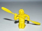 Vintage 1960s Marx IGY Arctic Alaska Playset Plastic Eskimo Paddler Figure
