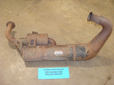 1996 YAMAHA VMAX 600 MOUNTAIN MAX 8cc GYTR exhaust pipe expansion chamber system