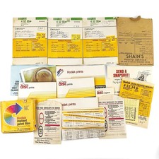 Vintage Kodak Film Processing Envelopes Ephemera Movie Prop Lot 50s-90s