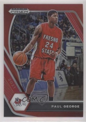 2021-22 Panini Prizm Draft Picks Red Prizm 169/299 Paul George #69 rf2