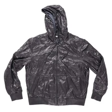 Carbon 2 Cobalt Merit Leather Jacket