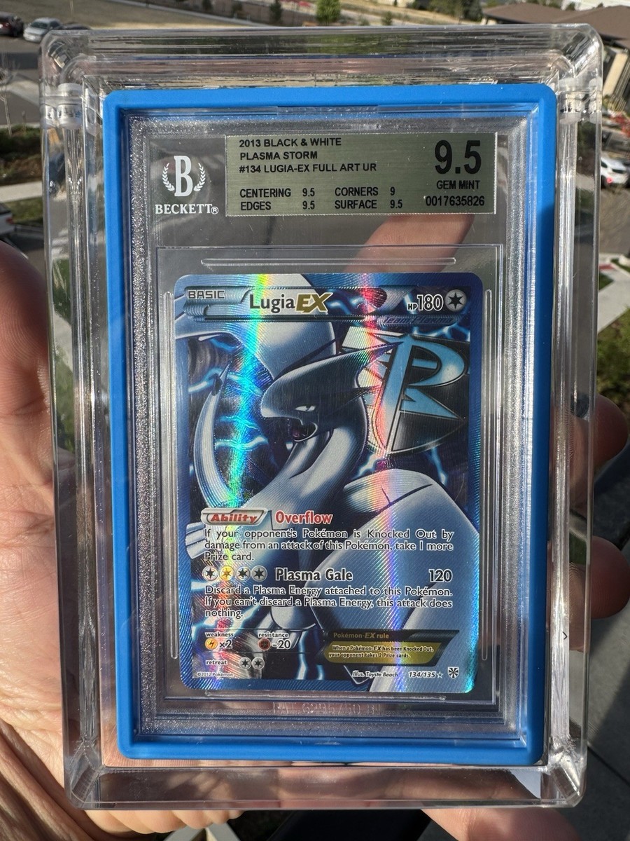 Lugia EX (Team Plasma) Full Art 134/135 Plasma Storm Holo BGS 9.5