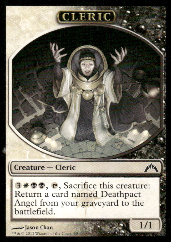 Cleric Token 4 Token Gatecrash Magic: The Gathering LP