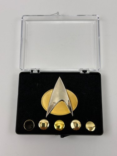 Star Trek The Next Generation Badge Communicator Pins & Rank Pips Pin Button Set