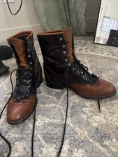 Vintage Leather Boots Women’s Size 8 Made In USA