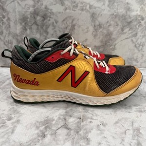 New Balance3000 V6 Turf Shoes Mens 12 Red Gold Baseball Softball Sneakers Low