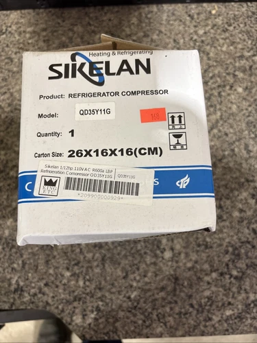 Sikelan QD35Y11G Refrigeration Compressor 1/12HP 229BTU 110-120V R600a LBP(168)