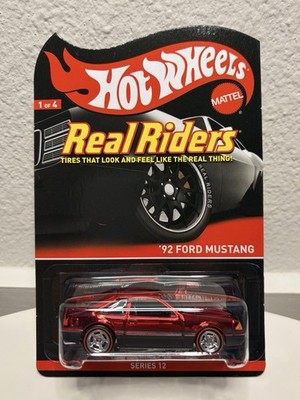 レア‼️ Hotwheels Chicago 5th Hot Wheels Real Riders '92 Ford Mustang Series 12 Spectraflame
