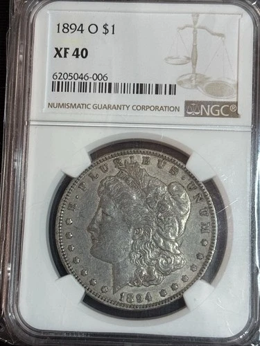 1894 O Morgan Silver Dollar $1 NGC Graded XF40 🇺🇸 Semi Key Date 🔥