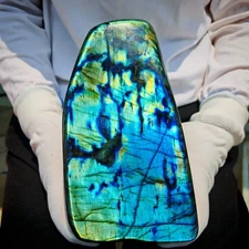 5.61LB Natural Labrador moonstone quartz free form mineral specimen 2.55kg