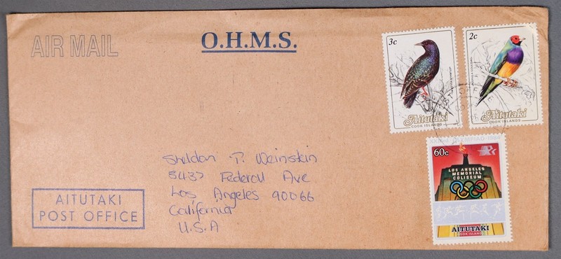 Mayfairstamps Aitutaki to US Olympics Birds Combination cover cca_11749