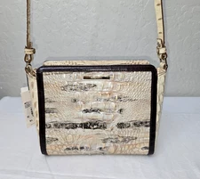 Brahmin Carrie Crossbody Sandalwood Coddington Leather Shoulder Bag NWT